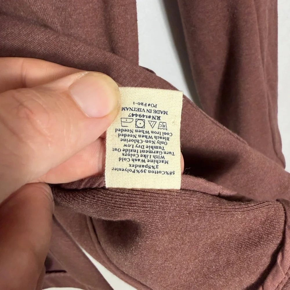 The Normal Brand Blazer Knit Cotton Blend Patch Pocket Brown Mens Size Medium